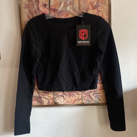 BORN PRIMITIVE WORKOUT SET HIGH WAIST LEGGING CROP TOP BODYCON WORKOUT SET S XS - Picture 3 of 17